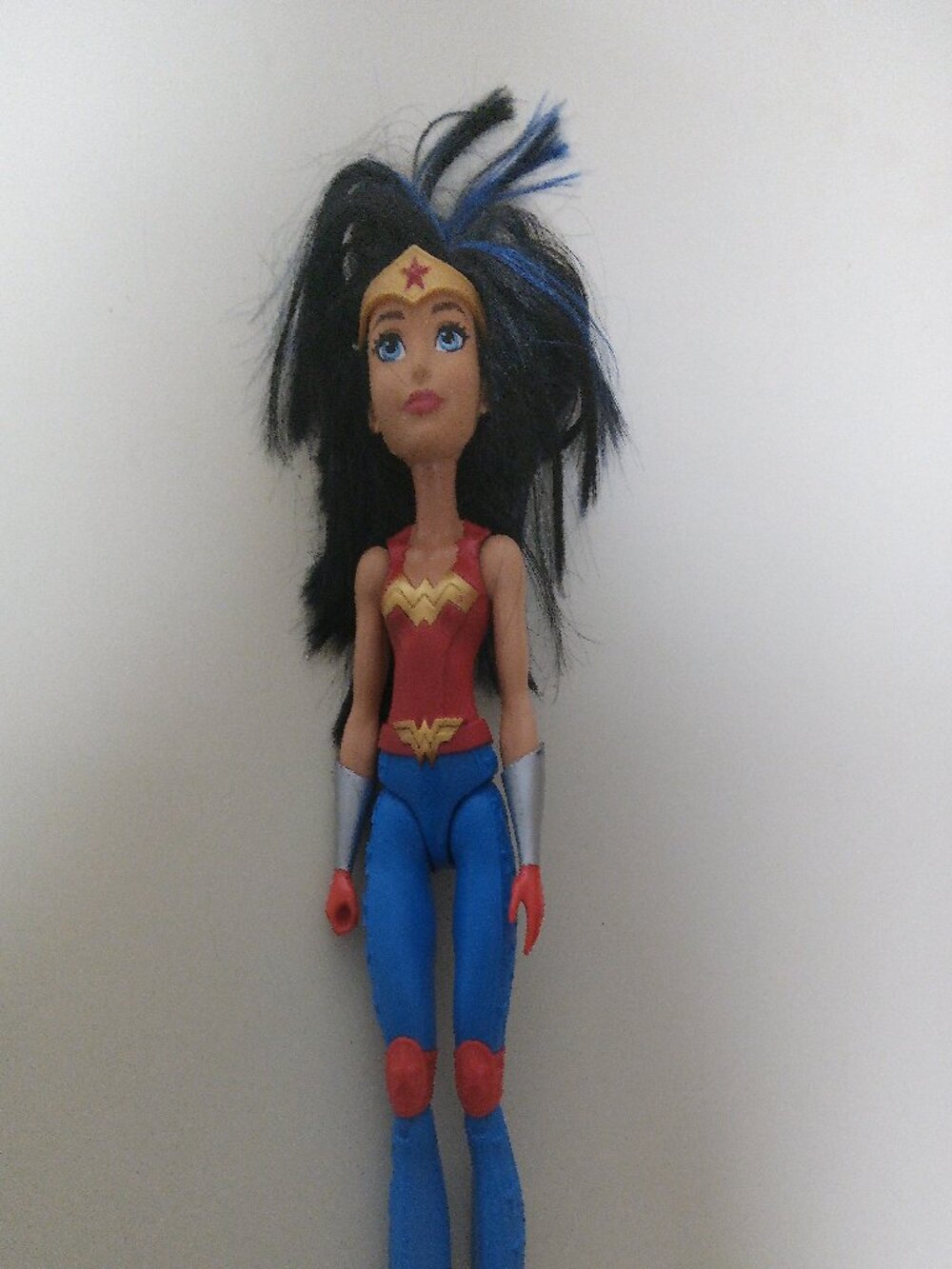 Wonder Woman Action Figure Doll DC Super Hero Girl Mattel DMM24 12” EUC